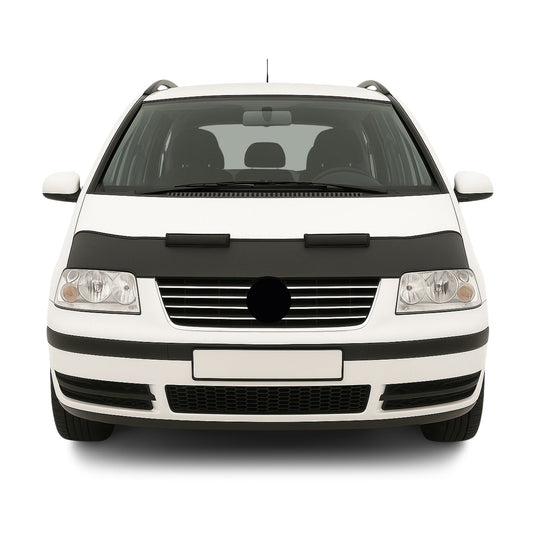 Haubenbra Steinschlagschutz Bonnet Bra für VW Sharan 7M9 2000-2010 Schwarz Halb