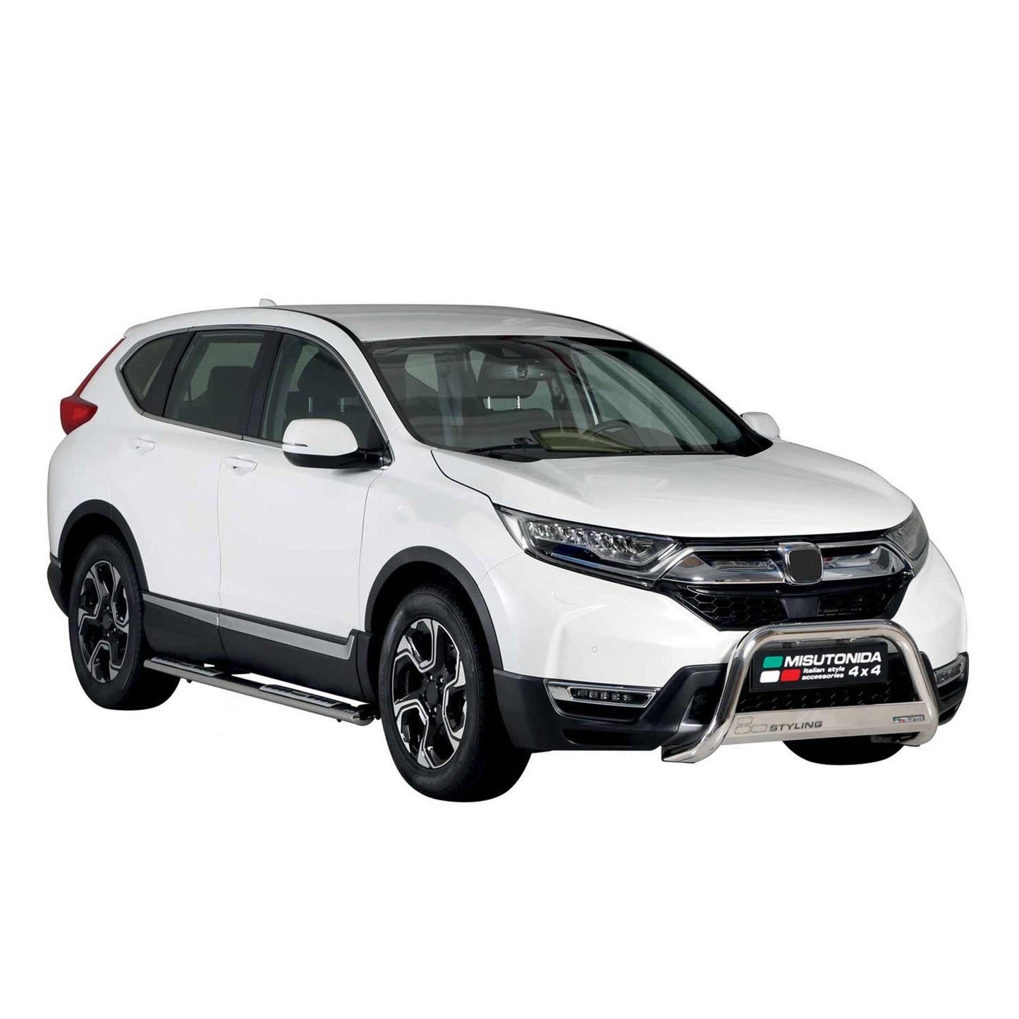Stahl Seitenschweller Schwellerrohre für Honda CR-V Hybrid 2019-2020 Silber