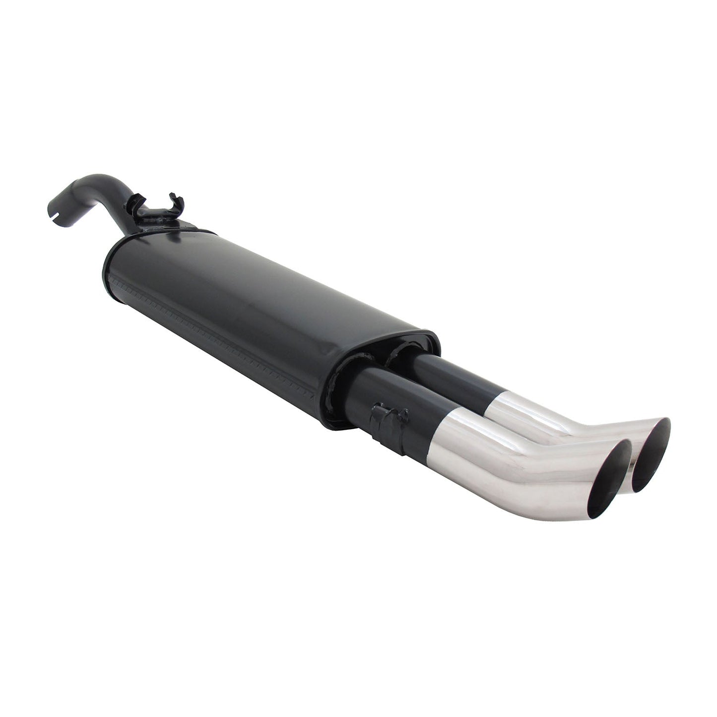 Novus Sportauspuff für VW Golf 2 19E 2x76mm DTM Endschalldämpfer mit ABE