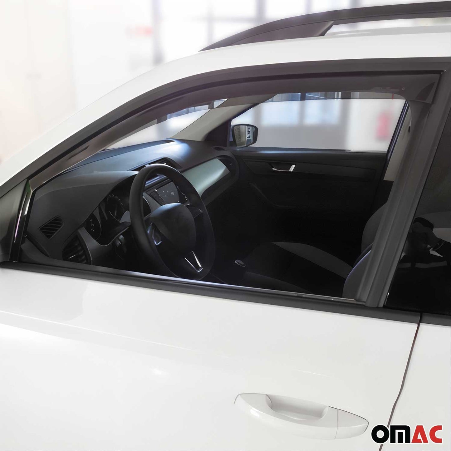 Windabweiser Regenabweiser für Skoda Fabia 2014-2020 Dunkel Acryl 2tlg