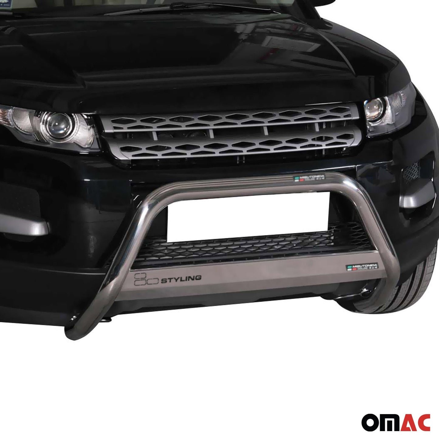 Bară de protecție/buton față pentru Range Rover Evoque 2011-2015, ø63mm, oțel, argintiu