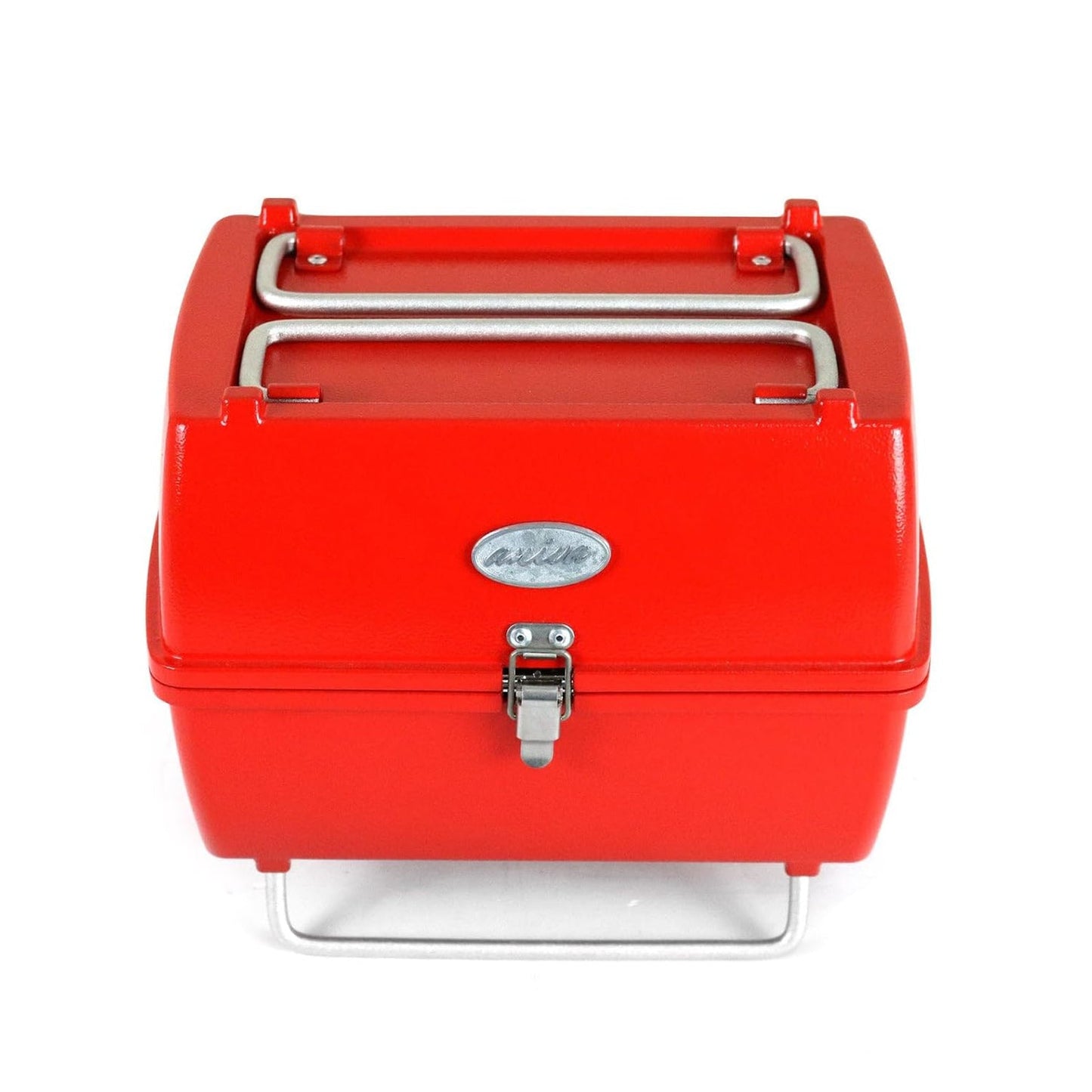 Holzkohlegrill Tragbarer Grill Garten Outdoor Rot Picknickgrill 13-teilig BBQ