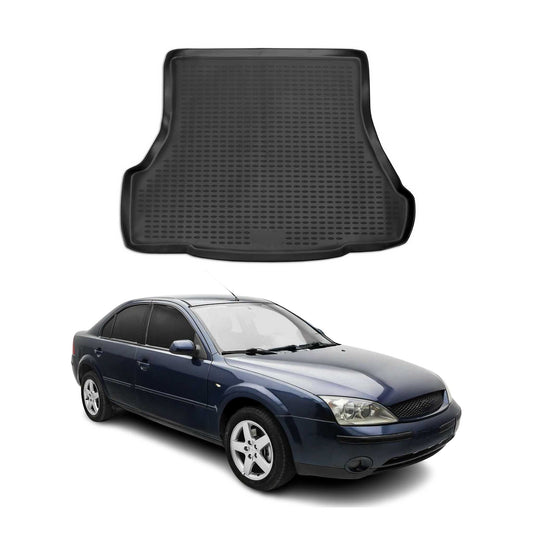 Kofferraummatte Kofferraumwanne für Ford Mondeo mk3 2000-2007 Gummi TPE Schwarz