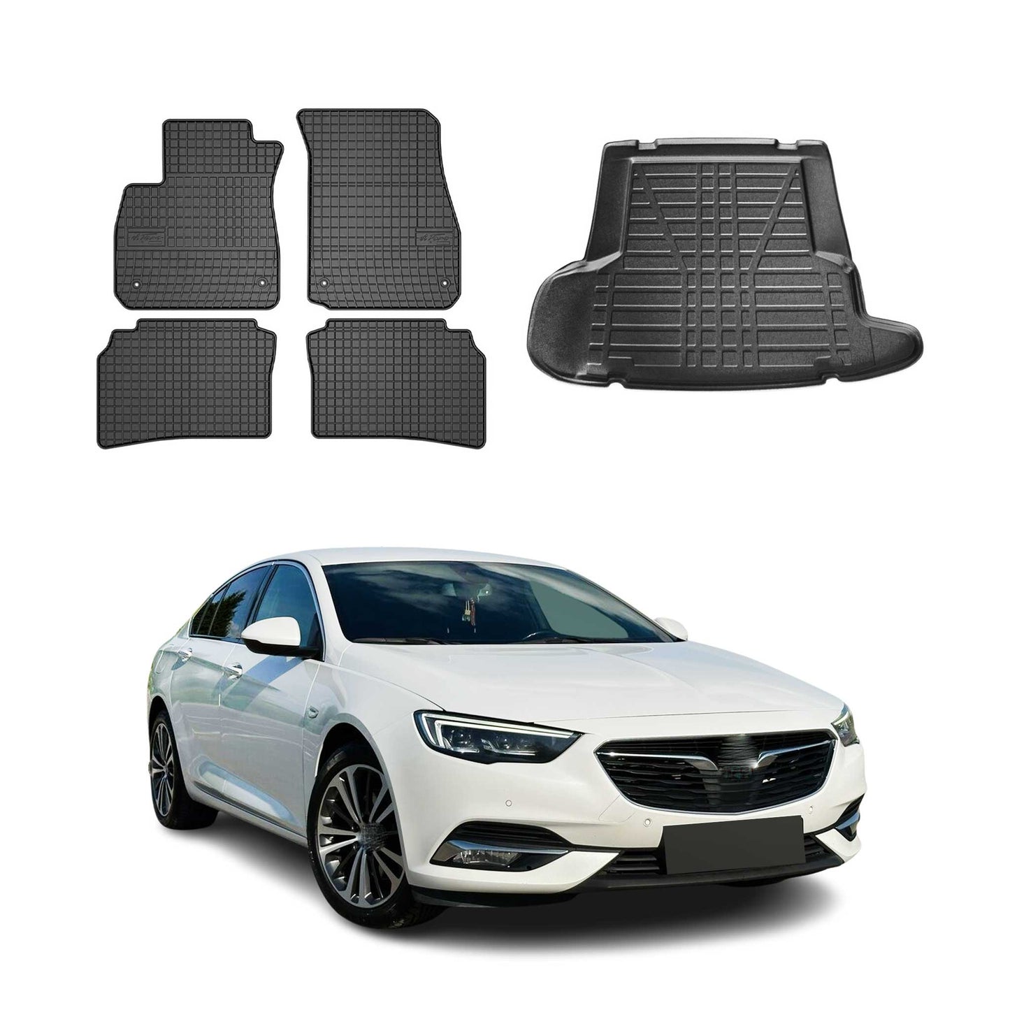 Covorașe și portbagaj din cauciuc pentru Opel Insignia B Sports Tourer 2017-2025