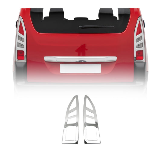 Rücklicht Leisten Heckleuchte für Citroen Berlingo 2008-2012 Pre-FL Edelstahl 2x