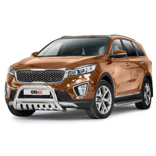Bară de protecție/buton față pentru Kia Sorento 2015-2018 cu ABE (omologare de tip germană) oțel inoxidabil argintiu