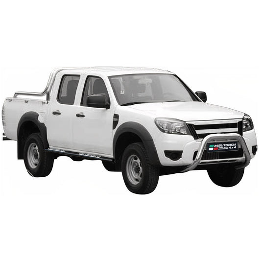 Stahl Schwellerrohre Trittbretter für Ford Ranger Double Cab 2009-2011 Schwarz