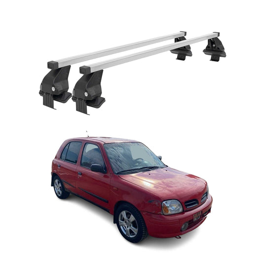 Menabo Dachträger Grundtäger für Nissan Micra 1992-2003 3tür 50kg Stahl Grau 2x