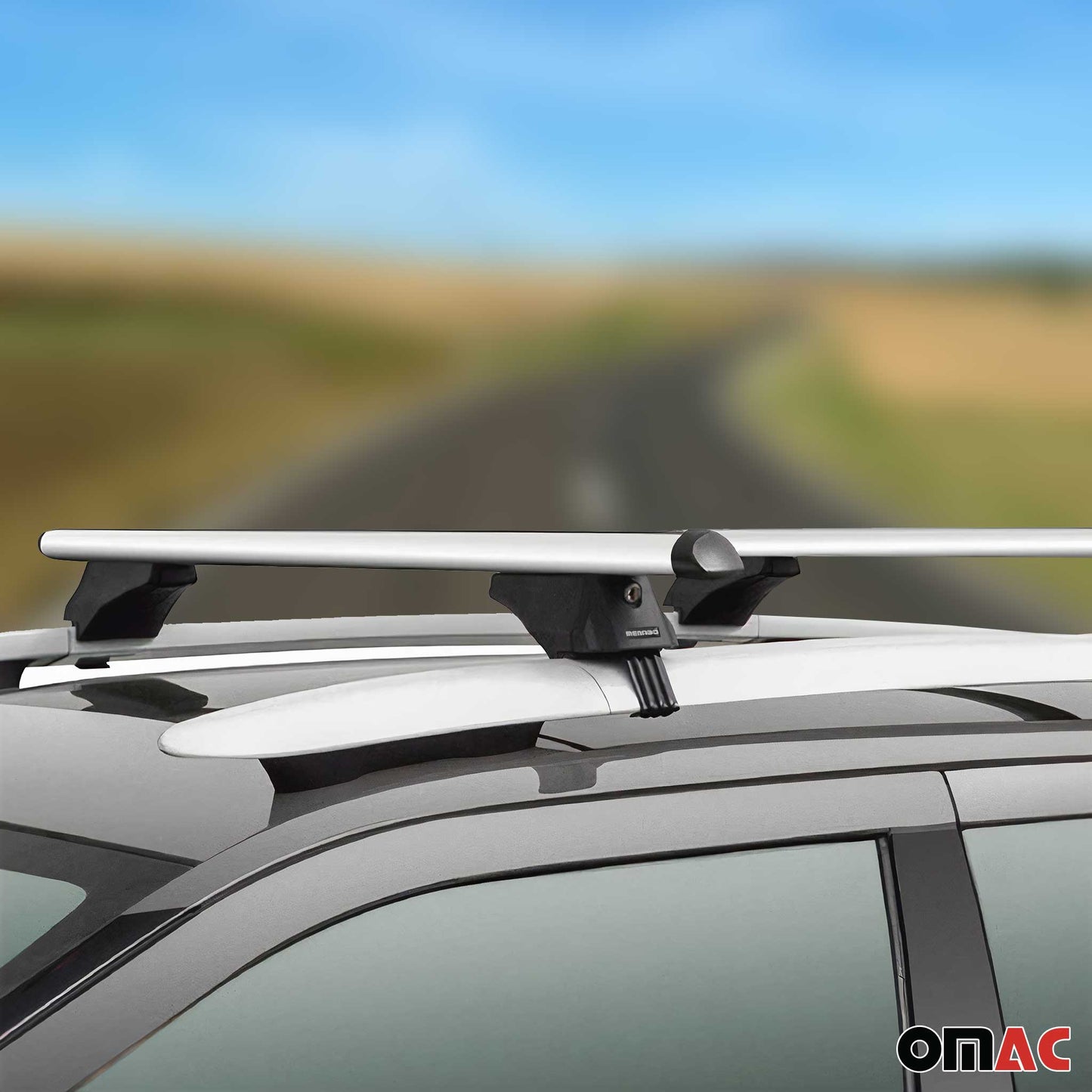 Menabo Dachträger Grundtäger für Skoda Kodiaq mk1 2016-2024 75kg Alu Grau 2x