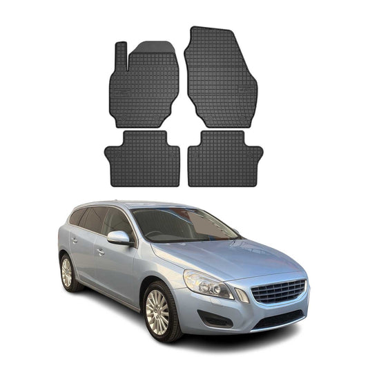 Covorașe auto Volvo V70 2007-2016, TPE, negre, 4 buc.