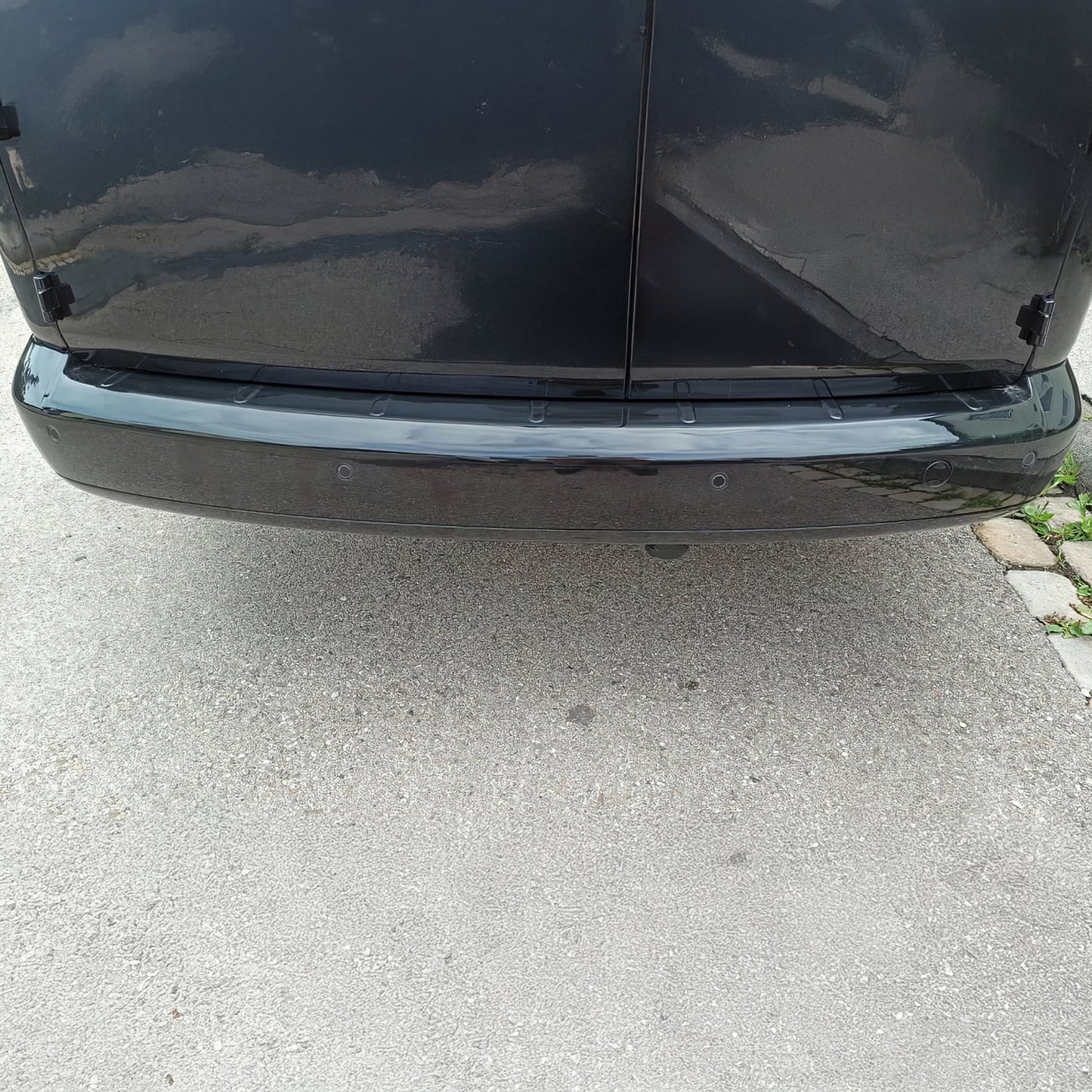 Protecție prag/bară de protecție pentru VW Caddy 2003-2015, acril, negru, 1 bucată