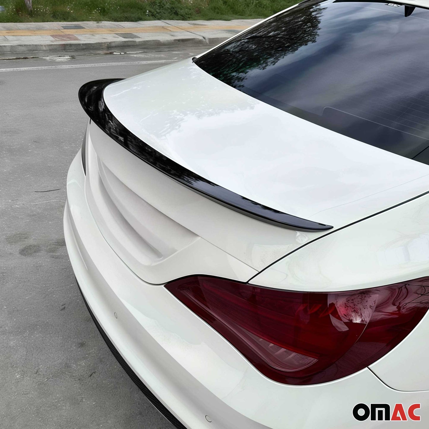 Heckspoiler Kofferraumspoiler für Mercedes CLA C117 2013-2019 Schwarz Lackiert