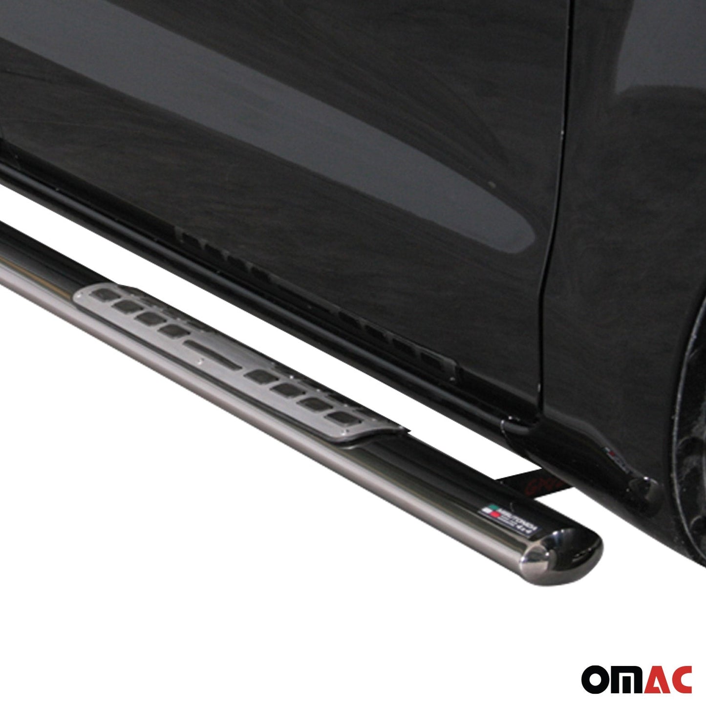 Stahl Seitenschweller Schwellerrohre für Ford Ranger Double Cab 2012-2015 Grau