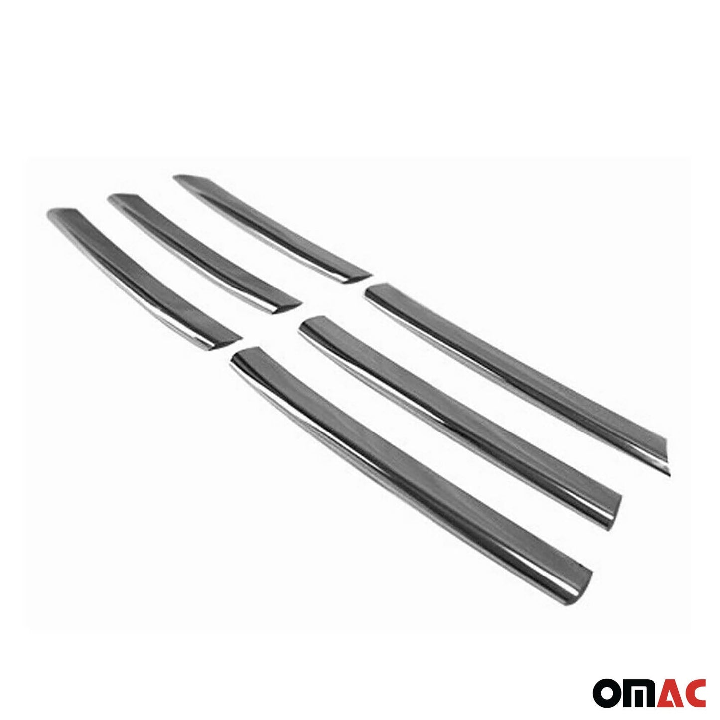 Benzi grilă radiator pentru VW Sharan 1995-2000, oțel inoxidabil, argintiu, 6 bucăți