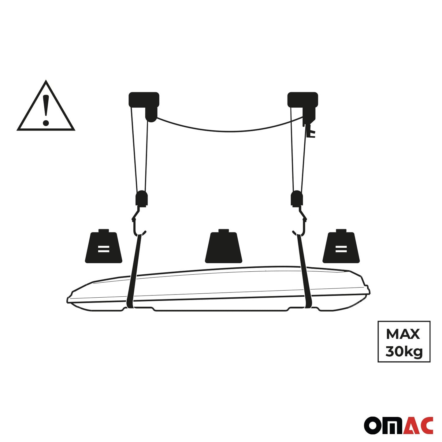 Menabo Dachboxlift Garagenlift Boxlift Deckenlift Garage Lift Kanulift 30 kg