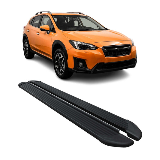 Seitenschweller Trittbretter Schweller für Subaru XV 2012-2018 Aluminium Schwarz