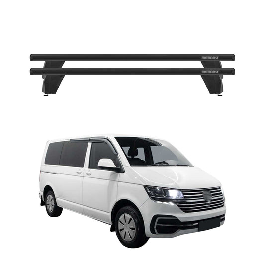 Menabo Dachträger für VW T6 T6.1 Transporter Multivan Caravelle 2015-24 Schwarz