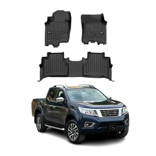2014-2025 Nissan Navara Fußmatten TPE Schwarz 3 tlg