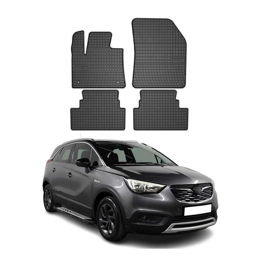2017-2025 Opel Grandland X Fußmatten Gummi Schwarz 4 tlg