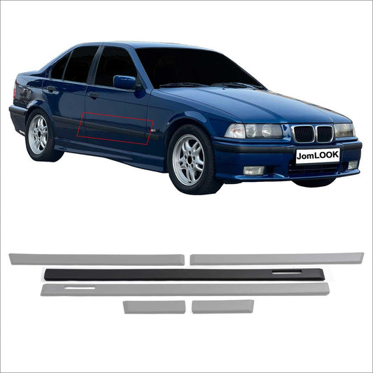 Ornamente laterale JOM pentru praguri laterale BMW Seria 3 E36 Sedan Touring, negre, 6 buc.