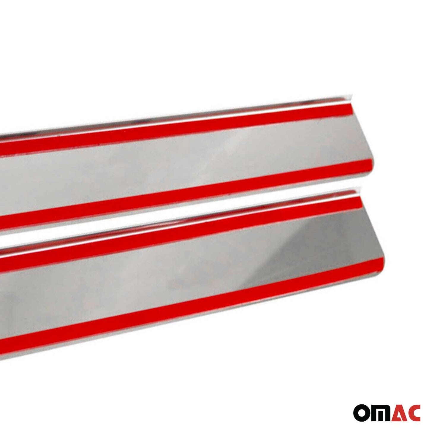 Ornamente prag ușă pentru VW Eos 2006-2015, oțel inoxidabil, argintiu, set 2 piese