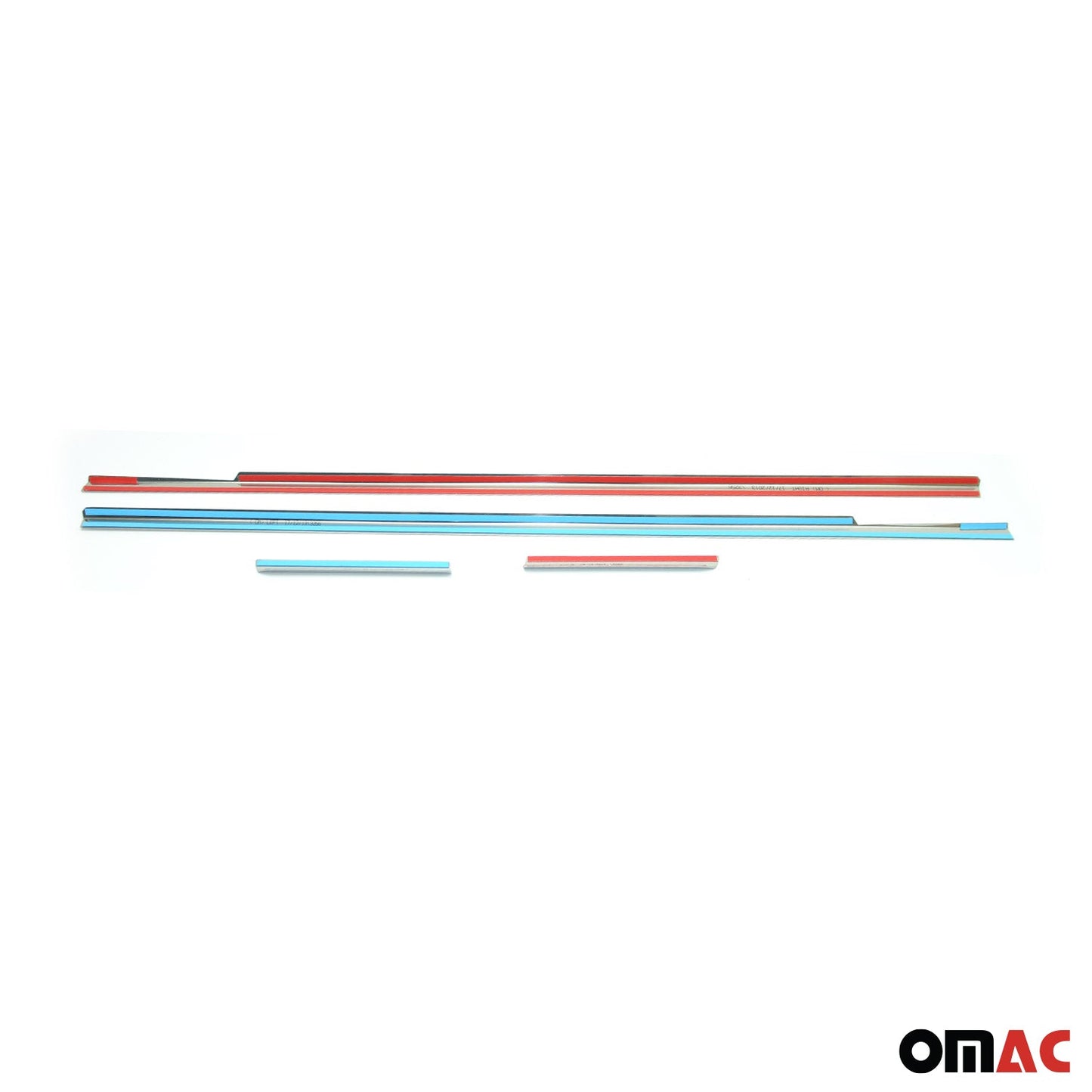 Benzi decorative pentru geamuri pentru VW Caddy 2003-2015, oțel inoxidabil cromat, 4 bucăți