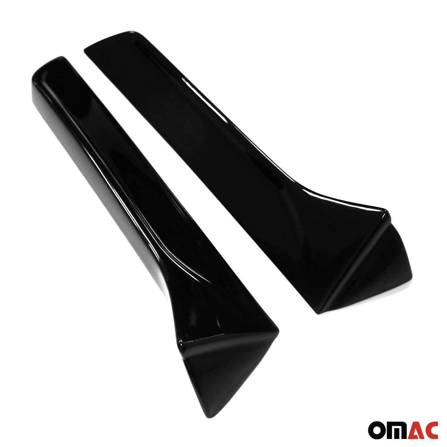 Benzi decorative pentru geamuri Seat Leon 3 2012-2020 ABS Negru Lucios Set 2 bucăți