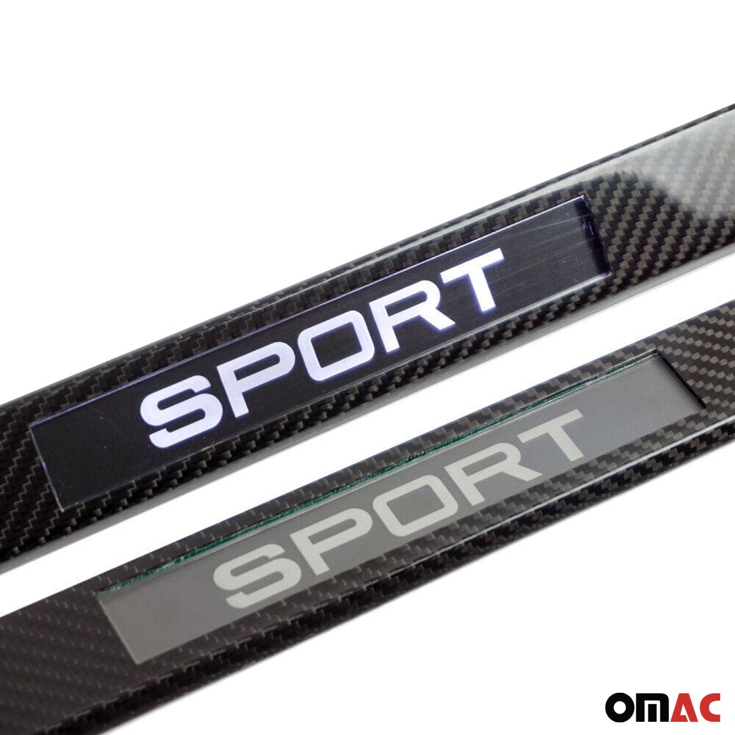 Protecții prag sport pentru Honda Civic IX 2012-2016, fibră de carbon, 2x