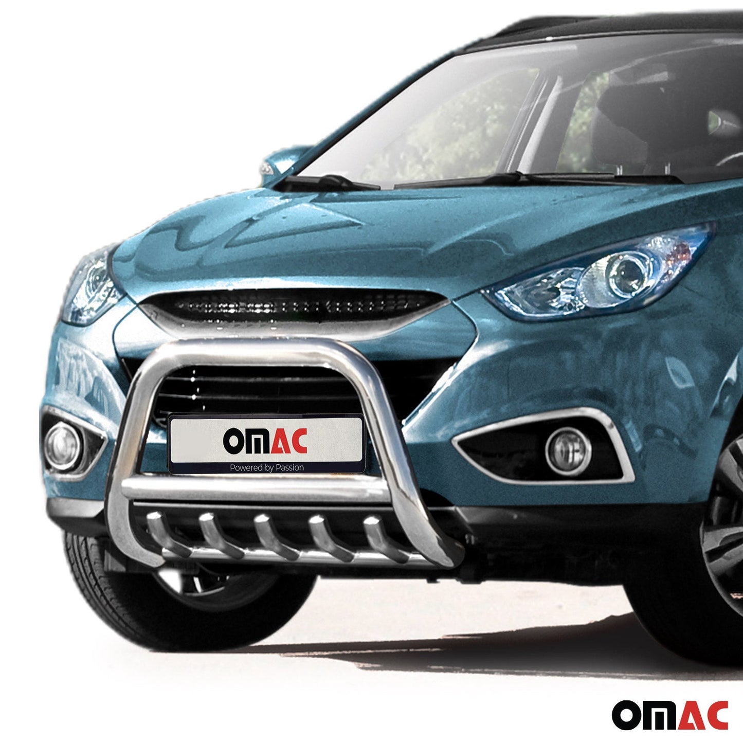 Bară de protecție față din oțel inoxidabil pentru Hyundai ix35 2010-2015 ABE Silver Protection