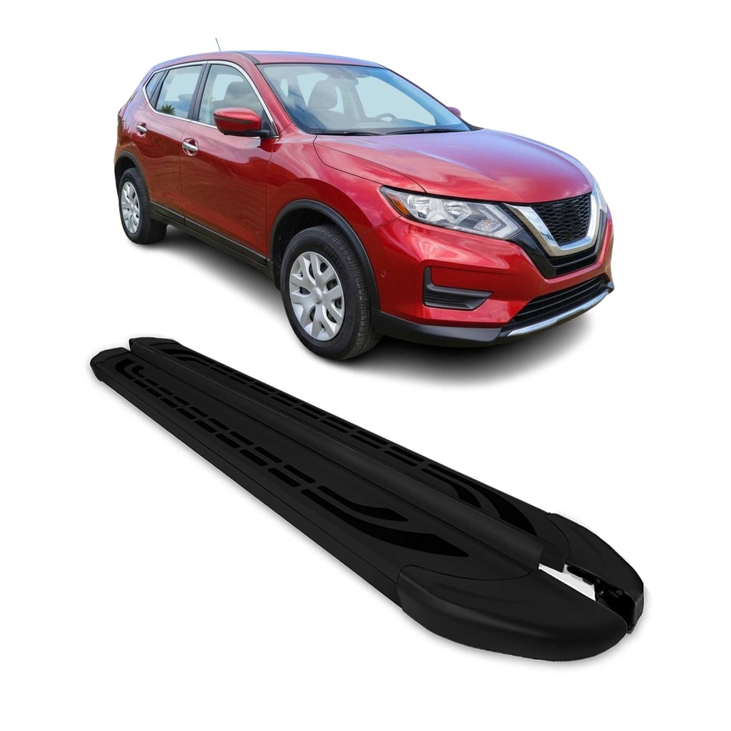 Trittbretter Seitenschweller für Nissan Qashqai J11 2014-2021 Alu Schwarz