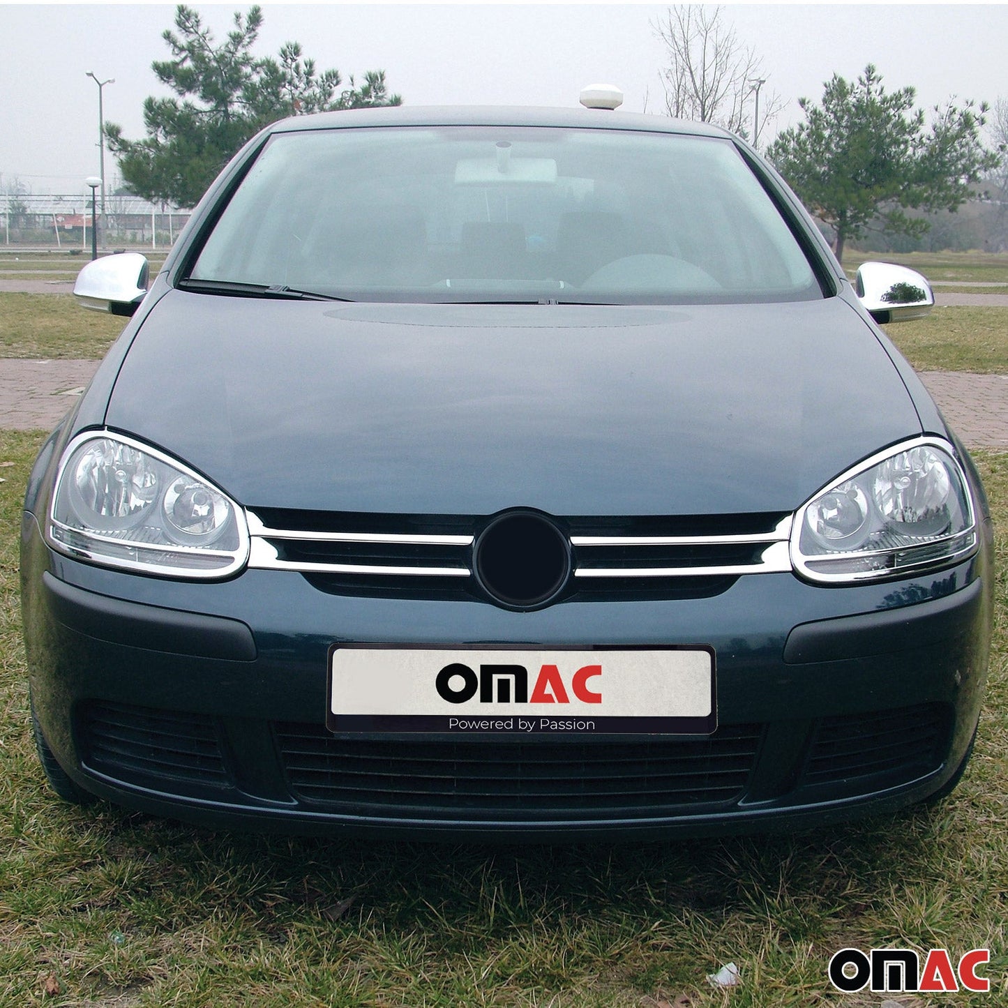 Capace/oglinzi retrovizoare pentru VW Eos 2006-2010, oțel inoxidabil, argintiu, 2 bucăți