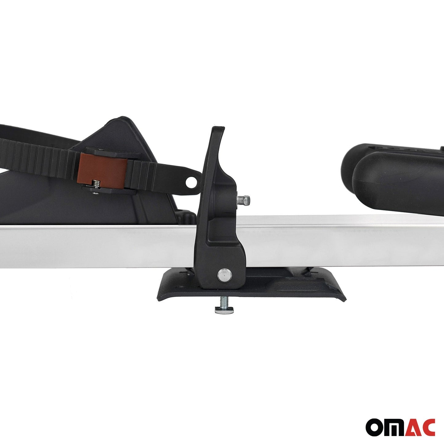 2x Suporturi de biciclete Menabo Juza pentru biciclete de până la 15 kg, certificate ABE, suporturi de biciclete din aluminiu pentru acoperiș