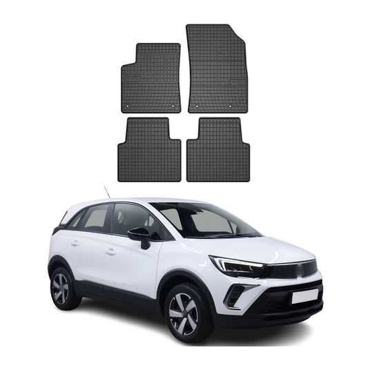 2017-2025 Opel Crossland Fußmatten Gummi Schwarz 4 tlg