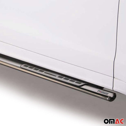 Edelstahl Seitenschweller Schwellerrohre für Iveco Daily ab 2025 L2 Mitte Silber