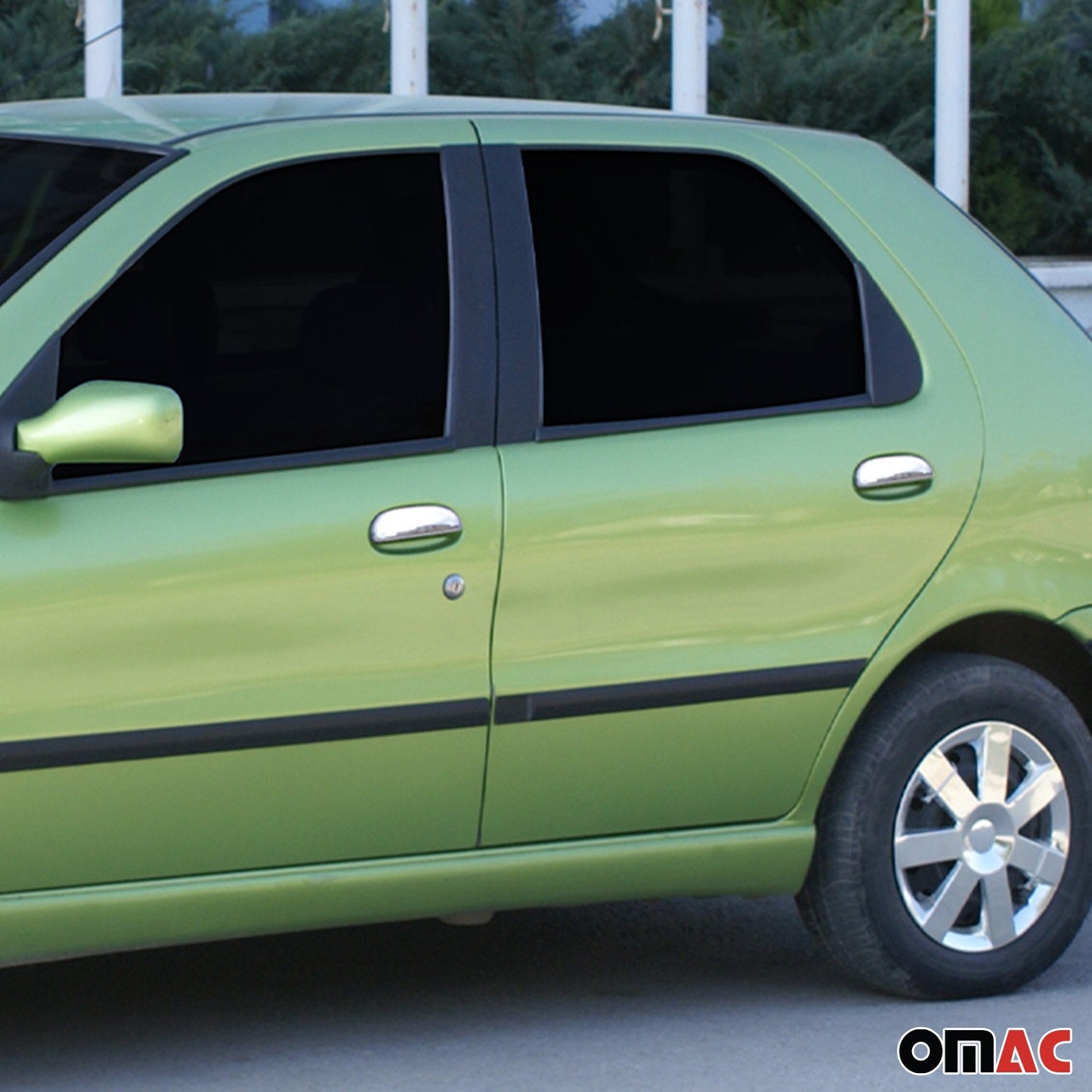 Türgriff Blende Türgriffkappen für Fiat Palio 1996-2000 4Tür Edelstahl Silber 4x