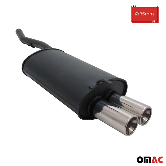 Wydech sportowy Novus do BMW E46 318d / 320d 2x76mm tłumik tylny z homologacją ABE (niemiecka)