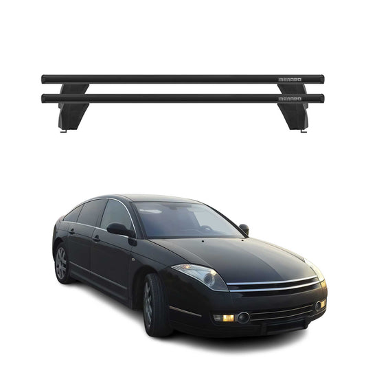 Bagażnik dachowy Menabo do Citroena C6 2005-2012 75kg aluminiowy czarny 2 szt.