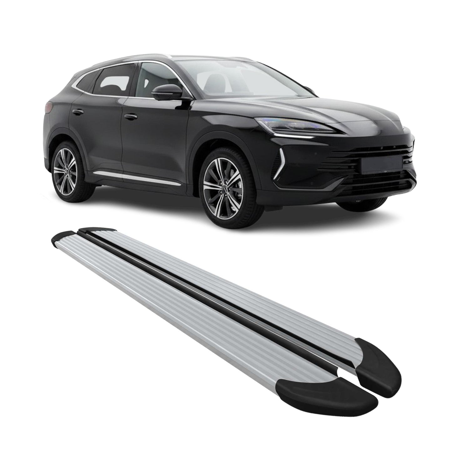 Trittbretter Seitenbretter für BYD Seal U SUV 2023-2025 Aluminium Silber 2x