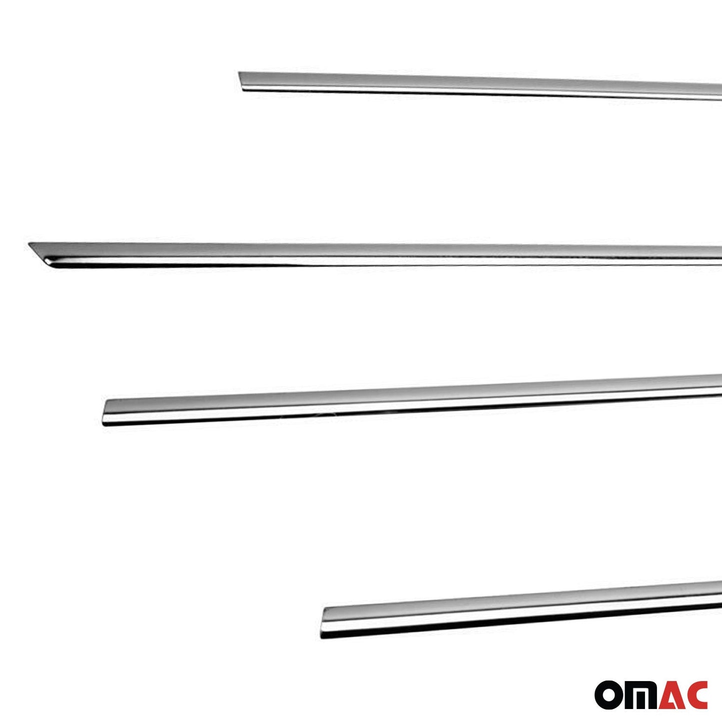 Benzi decorative pentru geamuri pentru Hyundai ix20 2010-2021, oțel inoxidabil cromat, 8 bucăți