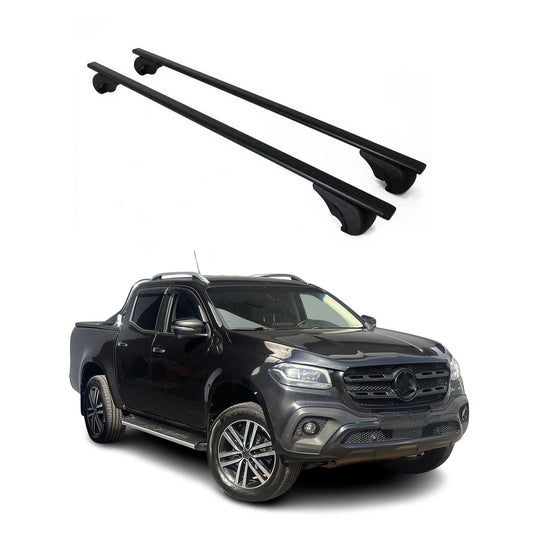 Portbagaj de plafon pentru Mercedes X-Class 470 2017-2020 75kg metal negru 2x