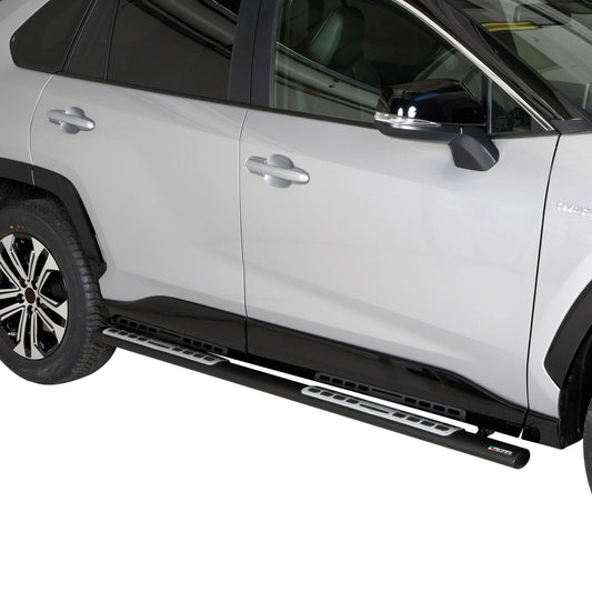 Praguri laterale din oțel, trepte laterale pentru Ford Connect 2014-2020, argintii