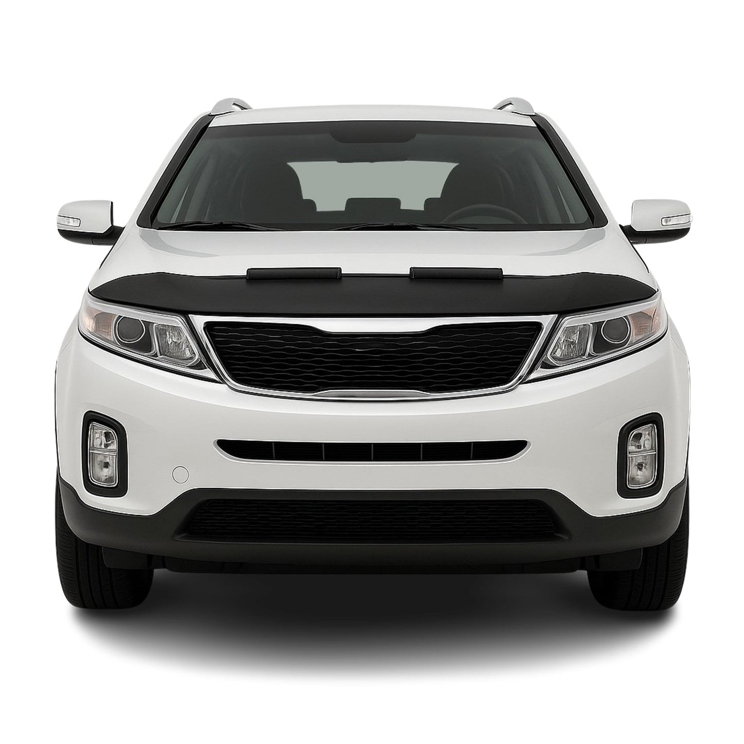 Protecție capotă anti-ciobire pentru Kia Sorento 2010-2013, jumătate neagră