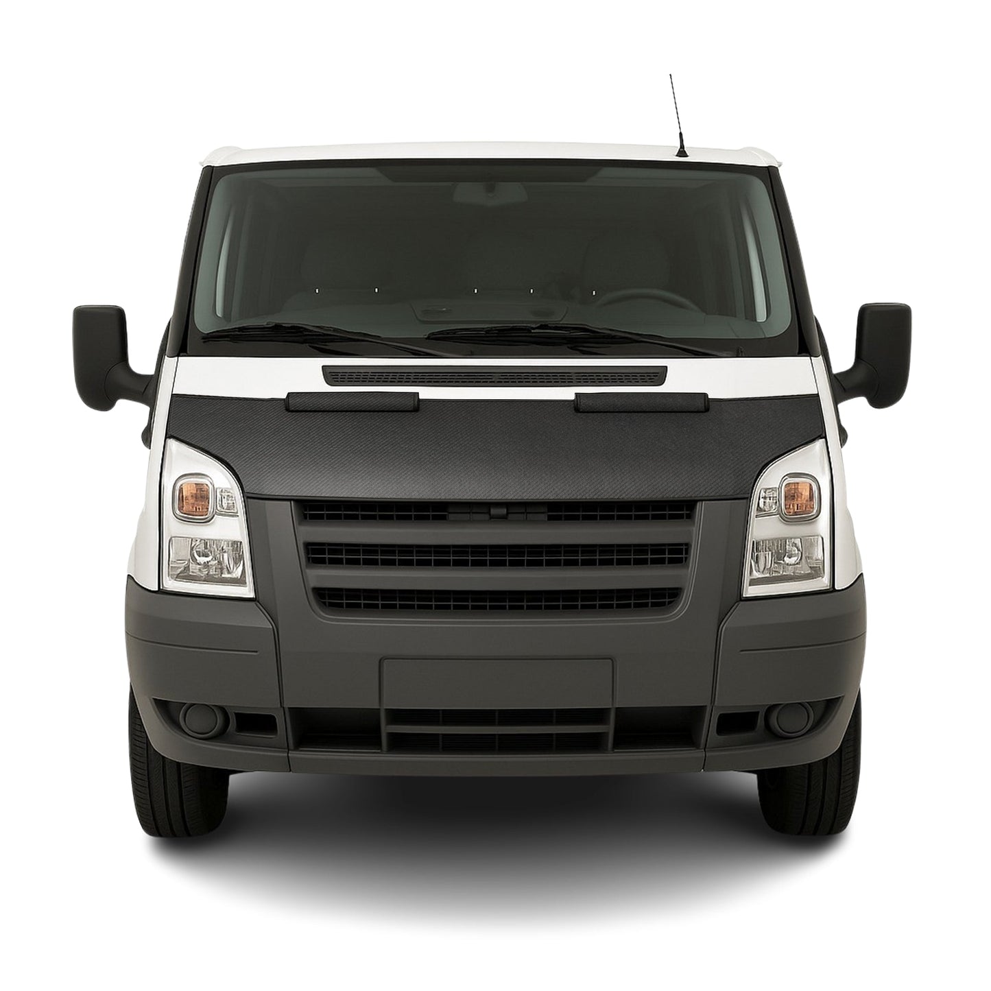 Haubenbra Steinschlagschutz für Ford Transit Pre-Facelift 2000-2006 Carbon Halb