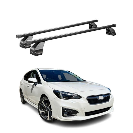 Menabo Dachträger für Subaru Impreza mk5 Schrägheck 2016-2025 75kg Stahl Schwarz