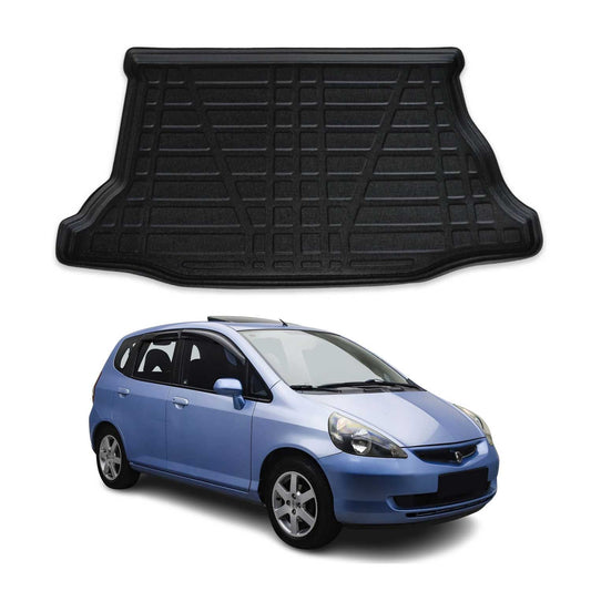 Kofferraumwanne Laderaumwanne für Honda Jazz 2001-2008 Gummi TPE Schwarz