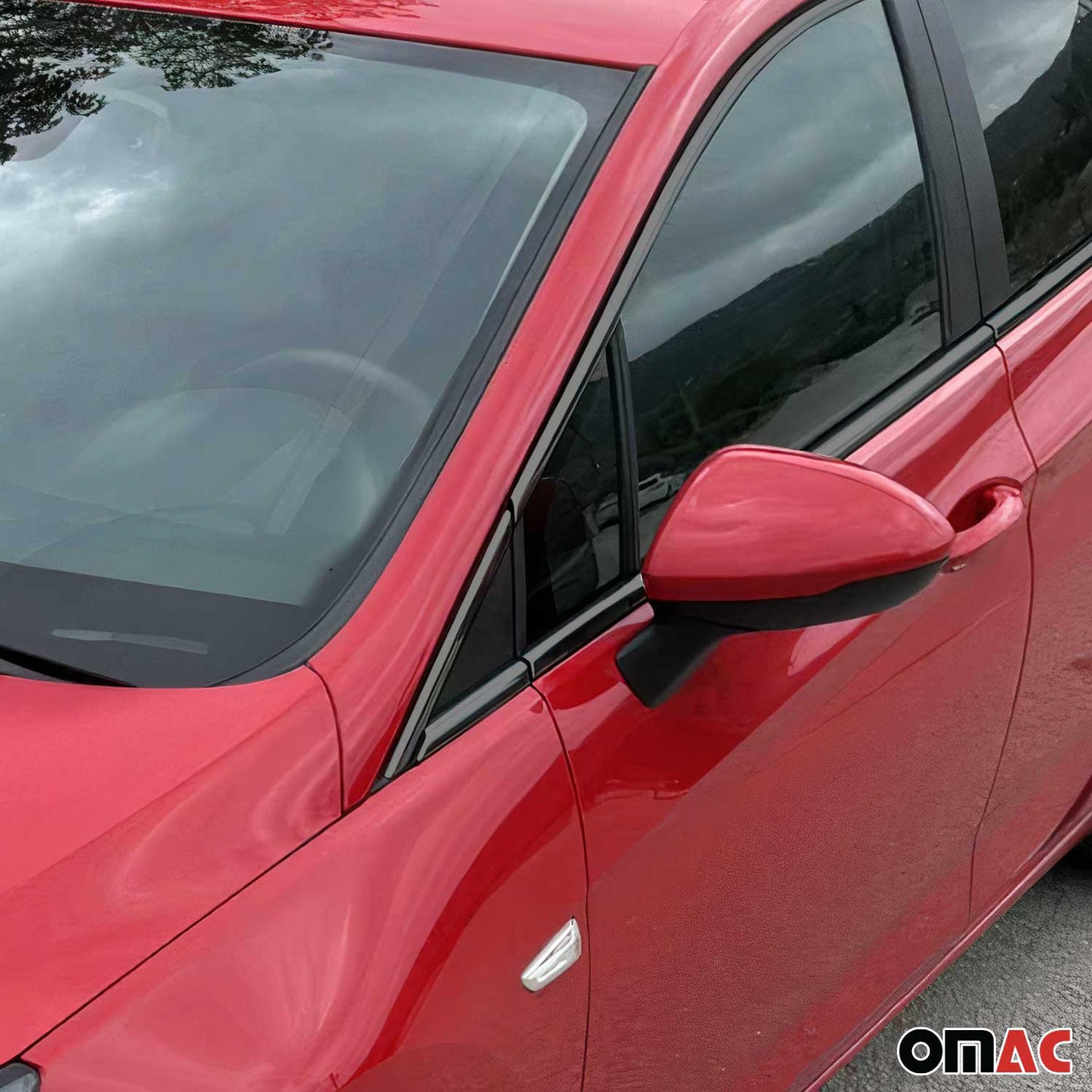 Fensterleisten Zierleisten für Opel Astra K Schrägheck Edelstahl Dunkel 16tlg