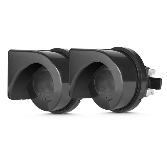 12V 108dB Czarny klakson pneumatyczny Snail ostrzegawczy do pojazdów samochodowych i ciężarowych