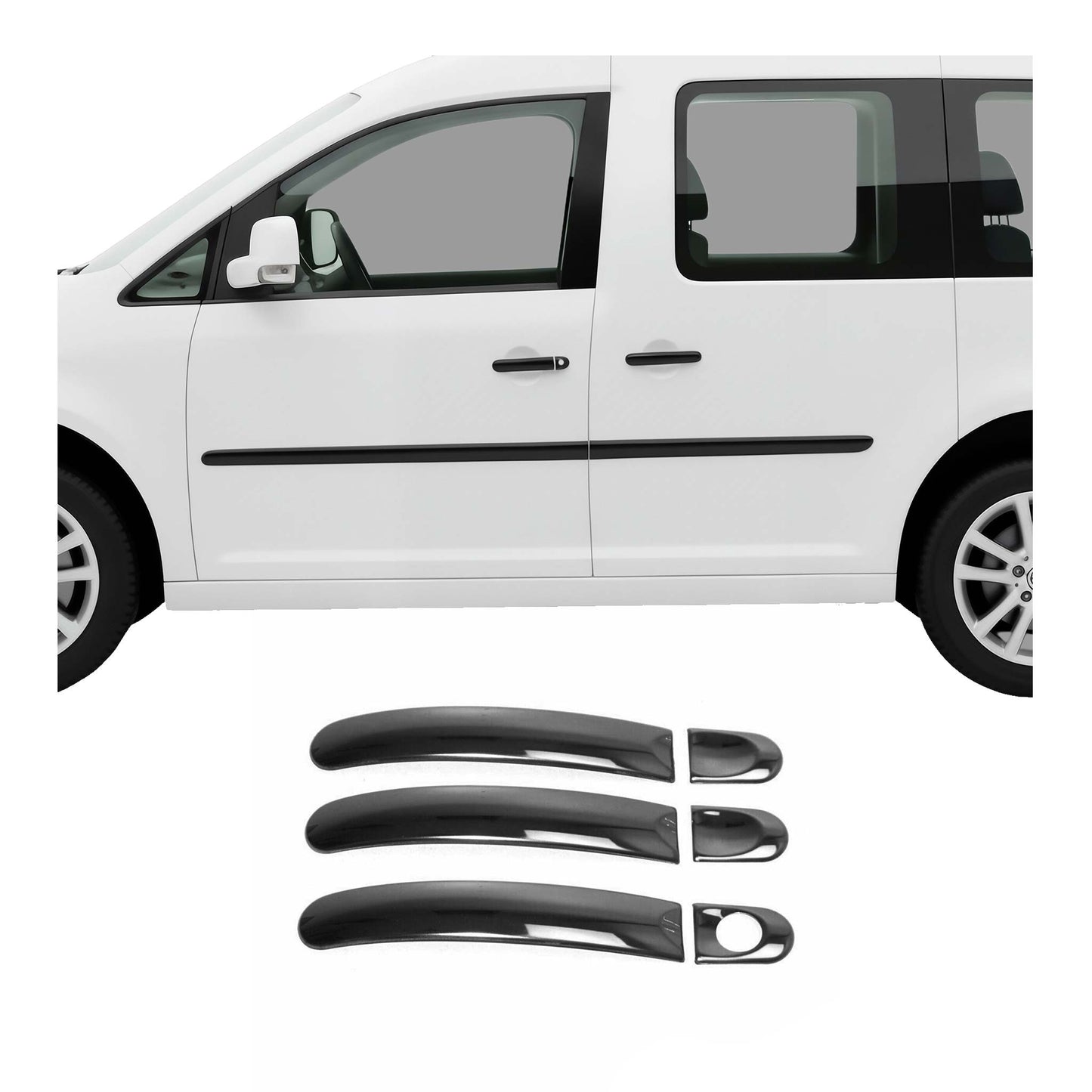 Türgriff Blende Türgriffkappen für VW T6 T6.1 alle 2015-2024 3Tür H1 Dunkel 6x