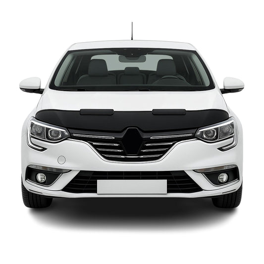 Haubenbra Steinschlagschutz Bonnet Bra für Renault Megane 2016-2025 Schwarz Halb
