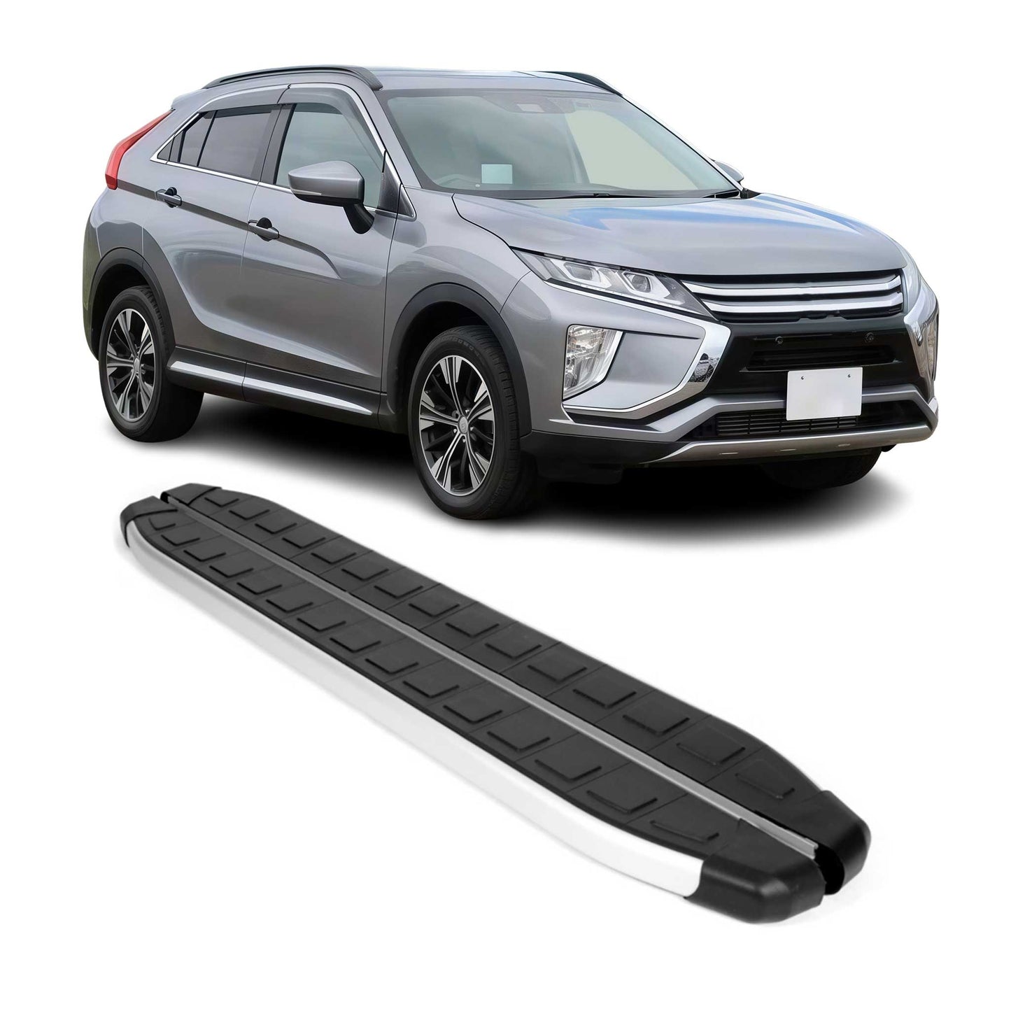 Praguri laterale/scaune pentru Mitsubishi Eclipse Cross 2018-2025, aluminiu, negru